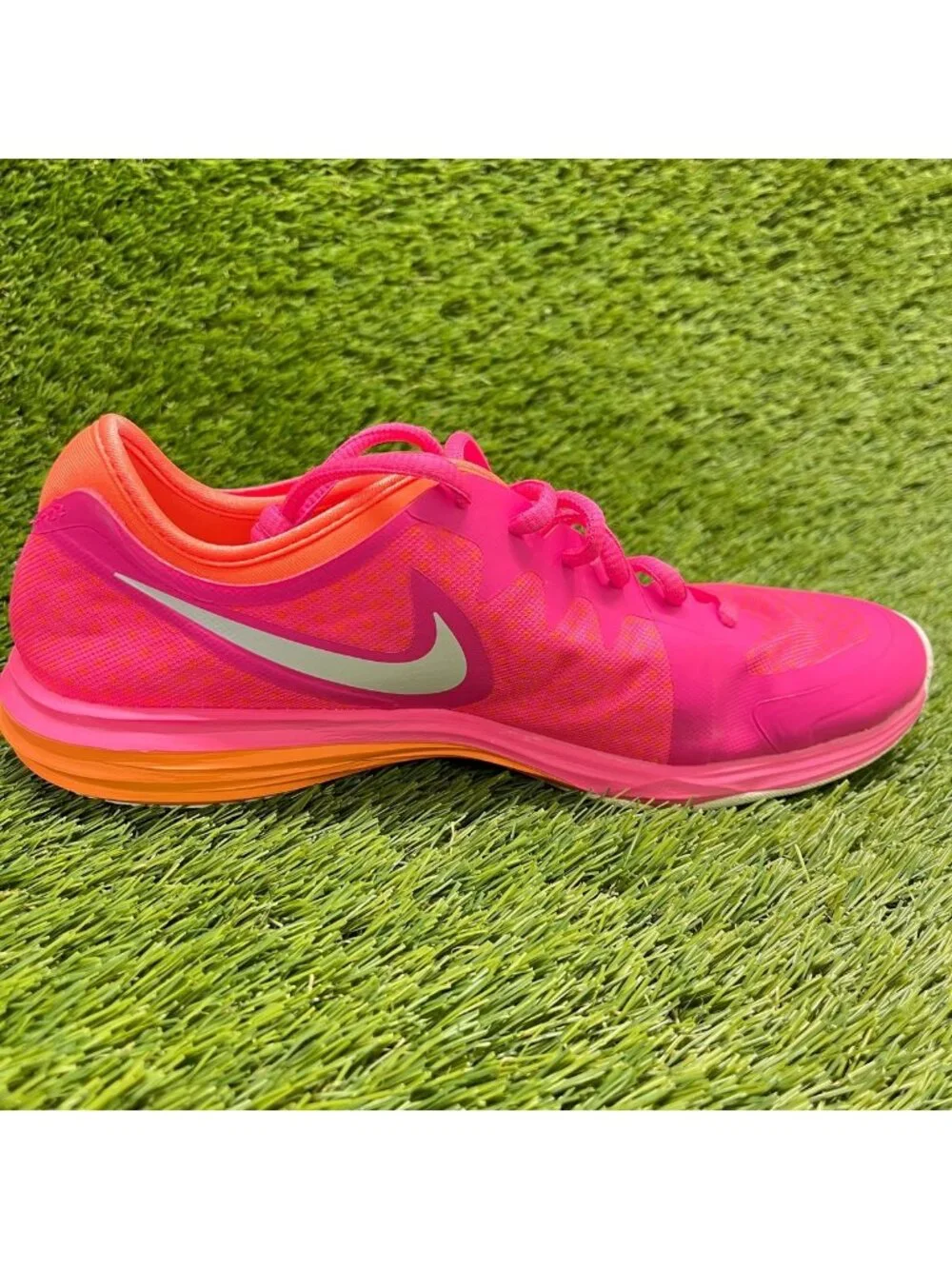 Nike Dual Fusion Trin 3 Womens Size 6.5 Pink Athletic Running Shoes Sneakers